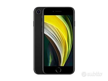 iPhone SE (2020) 128GB Nero, caricatore, cover.