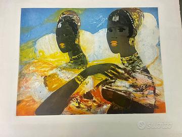 Salvatore Fiume acquaforte  quadro