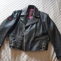 Giubbotto pelle nero uomo Lewis Leather taglia XL