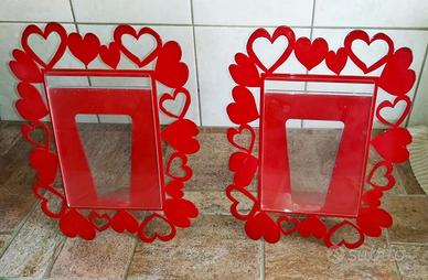 Portafoto con cornice a cuoricini