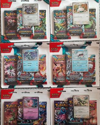 6 x blister Pokémon varie espansioni Italiano