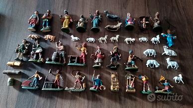 Presepe completo vintage 43 pezzi
