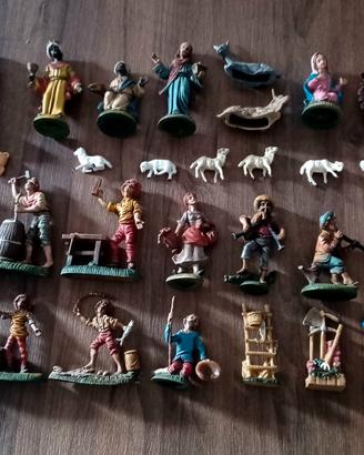 Presepe completo vintage 43 pezzi
