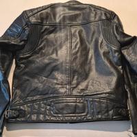 giacca in pelle per moto con protezioni
