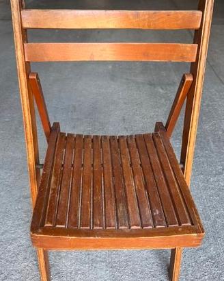 SEDIA DA GIARDINO IN LEGNO MASSELLO