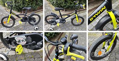 Bicicletta BTWIN 500 Dark Hero 16 pollici