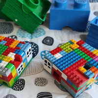 Lego duplo blocchi misti più contenitore