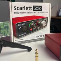 Scarlett Solo KIT, Treppiede, Pop Filter