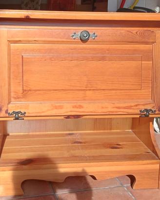 Mobile porta TV in legno di PINO con anta ri