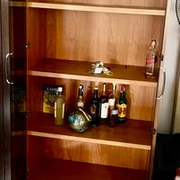 Vetrinetta con ante in vetro