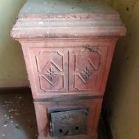 Stufa terracotta Irsica Forlì vintage