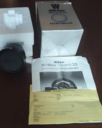 obiettivo Nikon W-Nikkor 35mm f 2,5