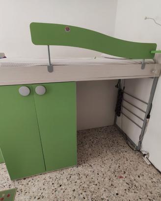 Cameretta letti armadio e scrivania