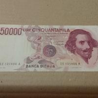 Banconota Bernini doppia EE rara. 