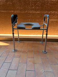 Sedile rialzato wc per anziani e disabili