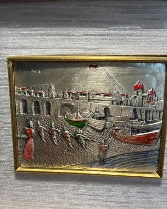 Quadro su lastra d’argento