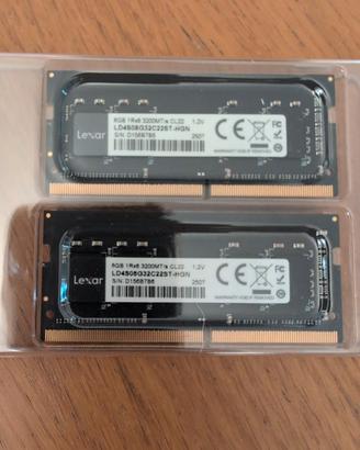 RAM DDR4 SODIMM 3200 CL22 1.2V 16GB (2x8GB)