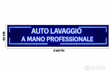 Insegna LED Professionale 2 METRI  X 40