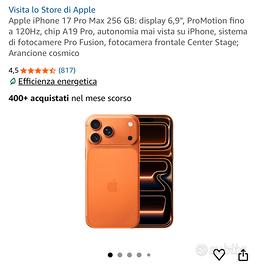 Iphone 17 pro max 256gb *NUOVO*