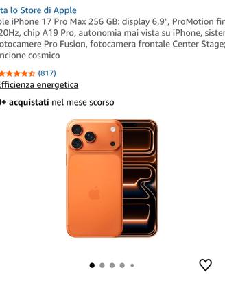 Iphone 17 pro max 256gb *NUOVO*