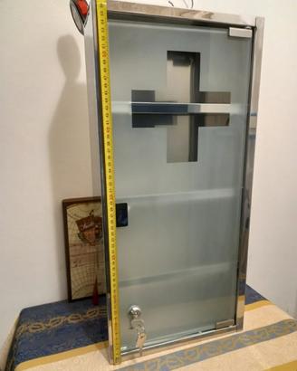 armadietto porta medicinale  4 ripiani porta in ve