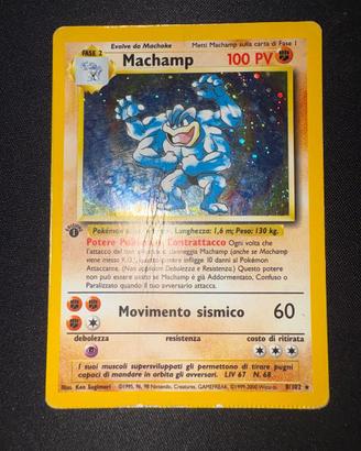 Machamp Holo Set Base 8/102 crimped