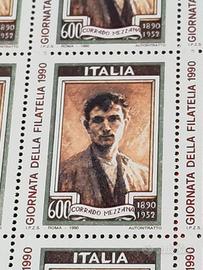 50 Francobolli  Autoritratto Corrado Mezzana