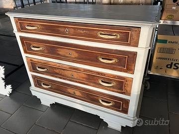 Cassettiera vintage stile shabby chic