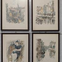 Serie di 4 quadri dim 31x24 cm