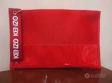 Pochette Kenzo vernice/tessuto 