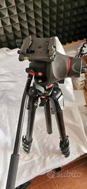 Manfrotto 055XPRO + testa fluida MH055M8-Q5