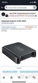 subwoofer e amplificatore