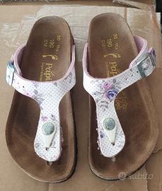 Sandali Papillio Birkenstock bimba fiori pois 30