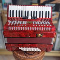 Fisarmonica 72 bassi 34 tasti rossa DAM