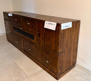 Credenza bassa in legno
