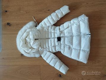 Piumino Manudieci Bianco Bimba con Pelliccia