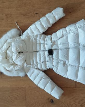 Piumino Manudieci Bianco Bimba con Pelliccia