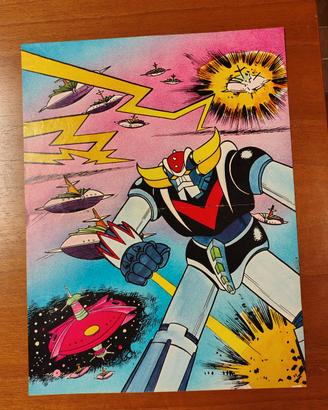 lotto 13 poster Goldrake ufo robot d'acciaio l