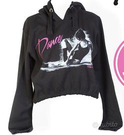FELPA danza CORTA cappuccio likeG nera M - NUOVA