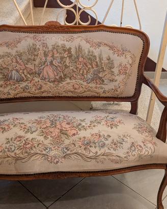 Divanetto 2 Posti Stile Luigi XV 