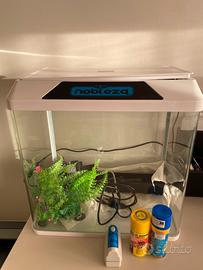 Acquario 30l completo pompa filtraggio e accessori