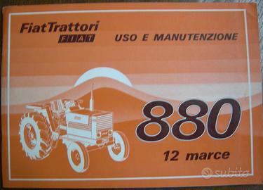 Manuale di uso e manutenzione trattore Fiat 880