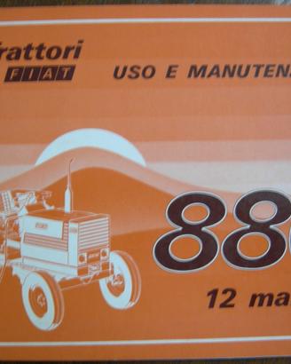 Manuale di uso e manutenzione trattore Fiat 880