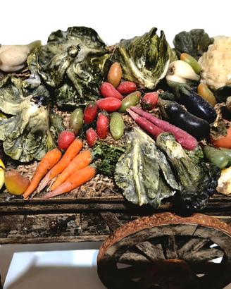 Pastori napoletani carretto di frutta xl