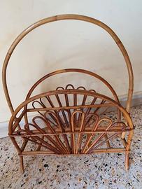 Porta Riviste in Rattan Design Franco Albini