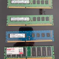 Memorie RAM per pc computer fisso desktop