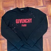felpa girocollo givenchy nera e rossa taglia S