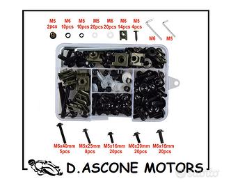 KIT VITI ALLUMINIO UNIVERSALI NERO