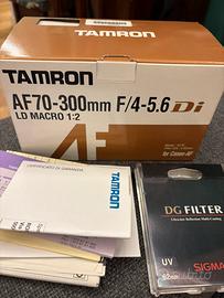 Teleobiettivo Tamron AF70-300mm F/4-5.6 per Canon