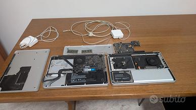 MacBook pro mid2012 batteria caricatore ram scheda